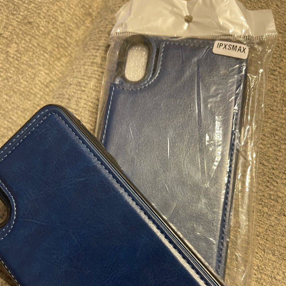 IPhone XS Max Cases-Navy Wallet Cases-lot of 2